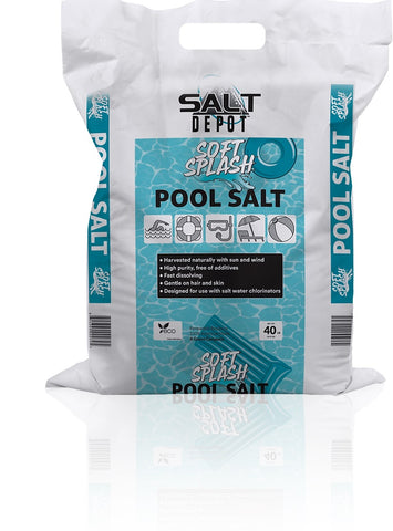 Soft Splash Pool Salt 99.8% Pure 40 lbs - 1 pallet