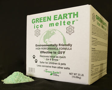 Green Earth Ice Melter, Box 35 lb solid granular ice melt, PALLET