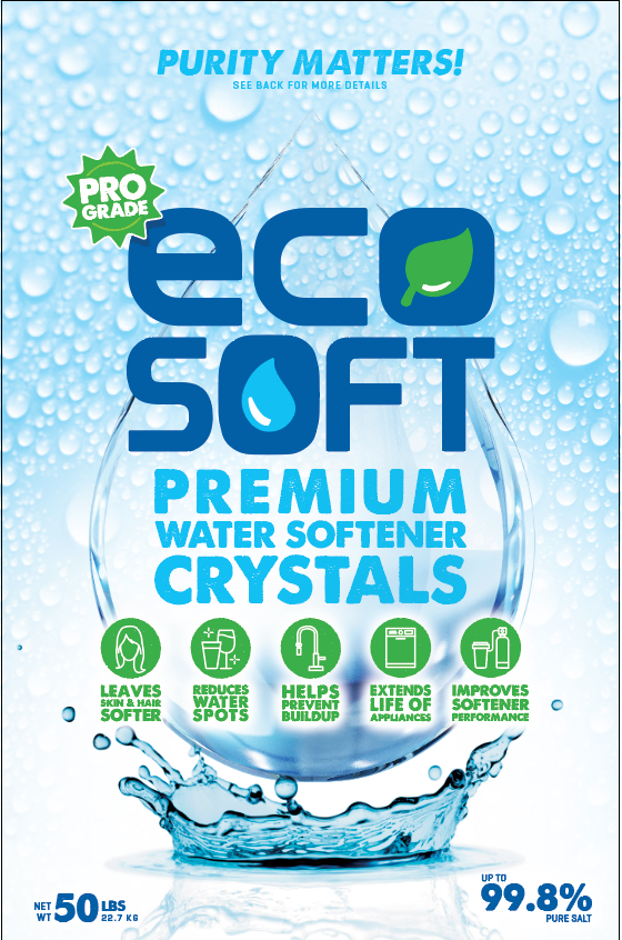 Water Softener Salt EcoSoft Crystals 99.8% Pure 50 lbs - 1 pallet