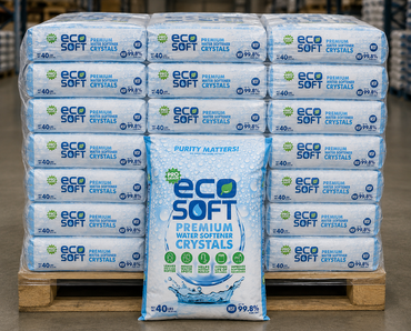 Water Softener Salt EcoSoft Crystals 99.8% Pure 40 lbs - 1 pallet