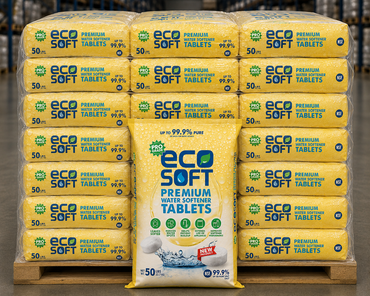 Water Softener Salt EcoSoft Tablets 99.8% Pure 50 lbs - 1 pallet