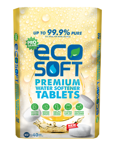 Water Softener Salt EcoSoft Tablets 99.8% Pure 50 lbs - 1 pallet