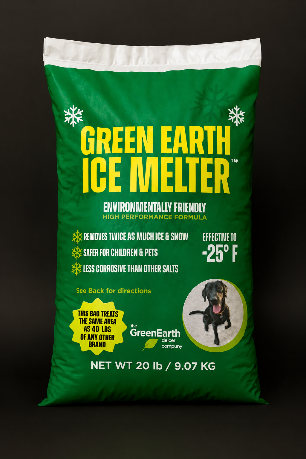 GE20 Green Earth Ice Melter 20 lb - 1 Pallet (120 bags)