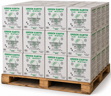 Green Earth Ice Melter, Box 35 lb solid granular ice melt, PALLET