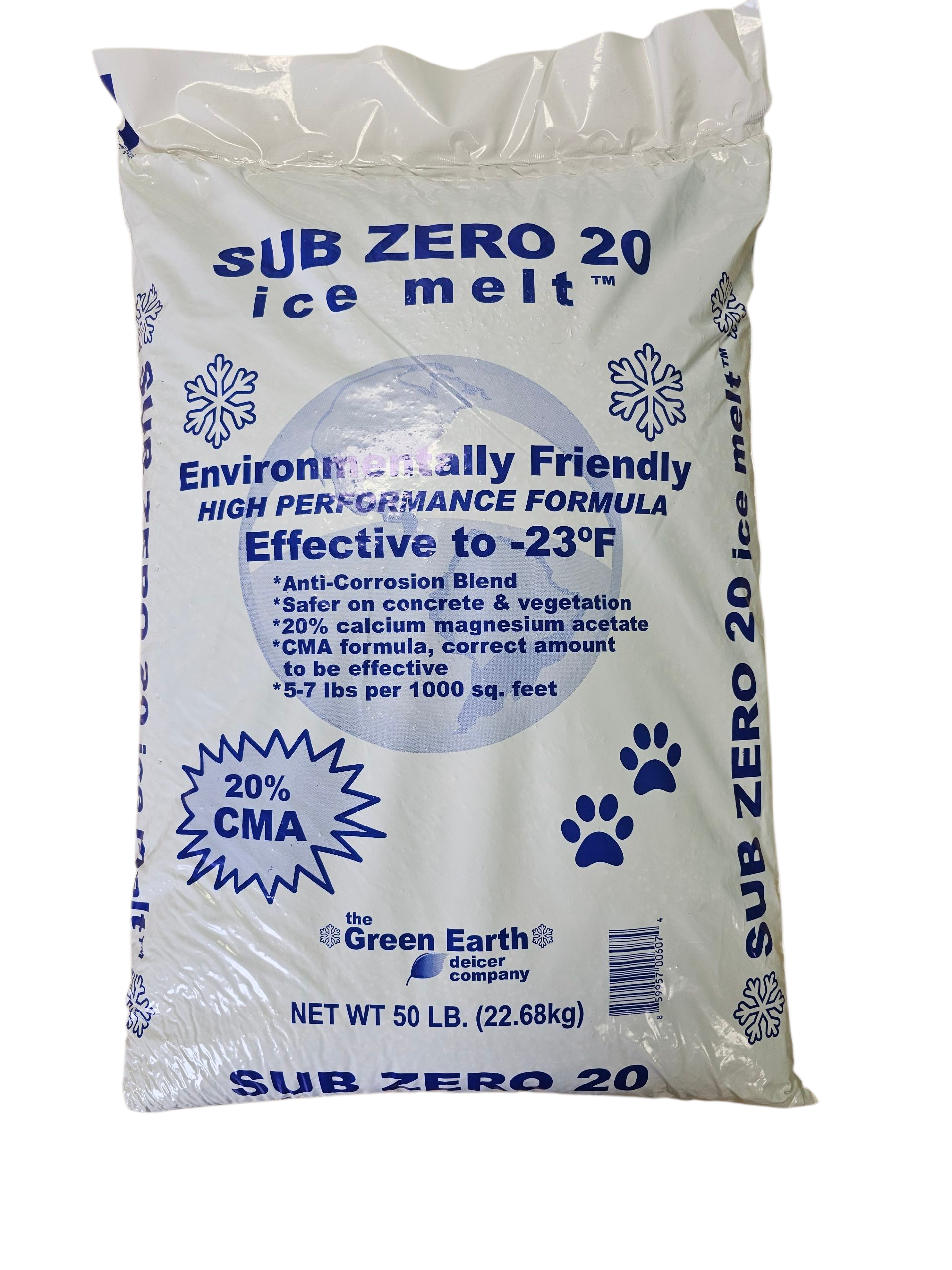 SubZero 20 Ice Melt 50 lb - 1 Pallet (49 bags)
