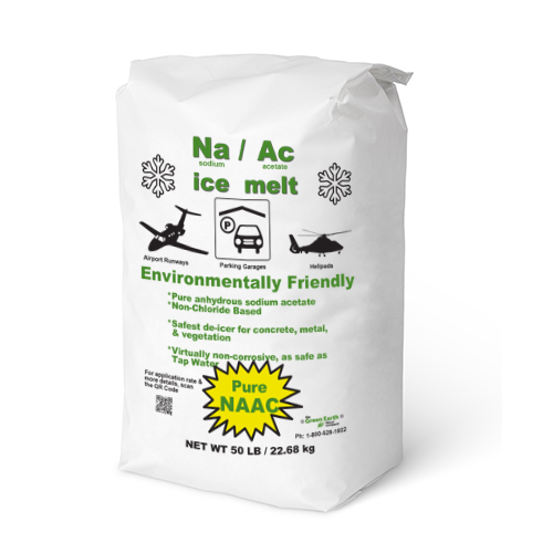 Sodium Acetate (NAAC) deicer - 10 bags (50 lb)